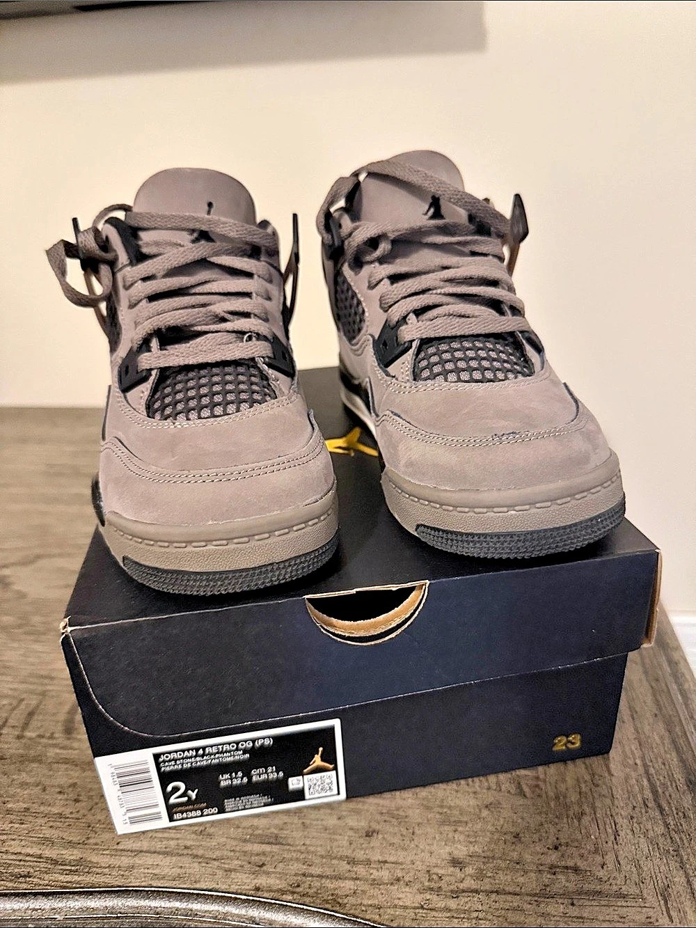 Air Jordan 4 Retro Cave Stone Boys 2Y
